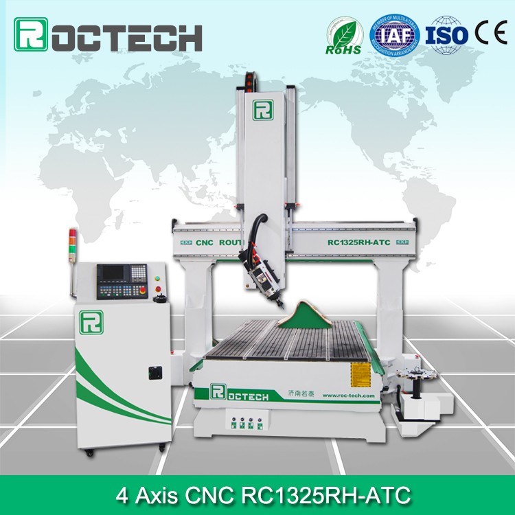 4 ejes cnc enrutador de mader